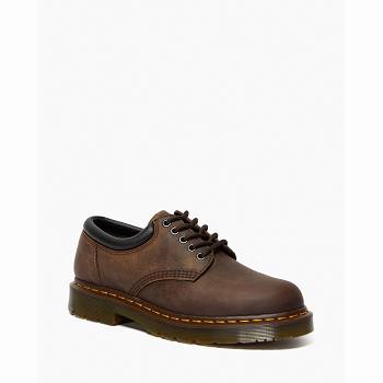 Dr Martens Férfi 8053 Slip Resistant Crazy Horse Bőr Utcai Cipő Barna